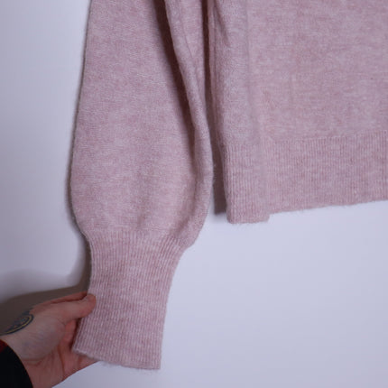 TED BAKER Larbow Statement Bow Sweater NWT Pink Wool Pullover Women's 0/US 2