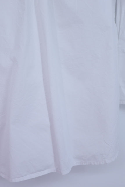 CLASSIC SIX Donna Button Down Shirt White Long Sleeve Cotton Blouse Women's 8