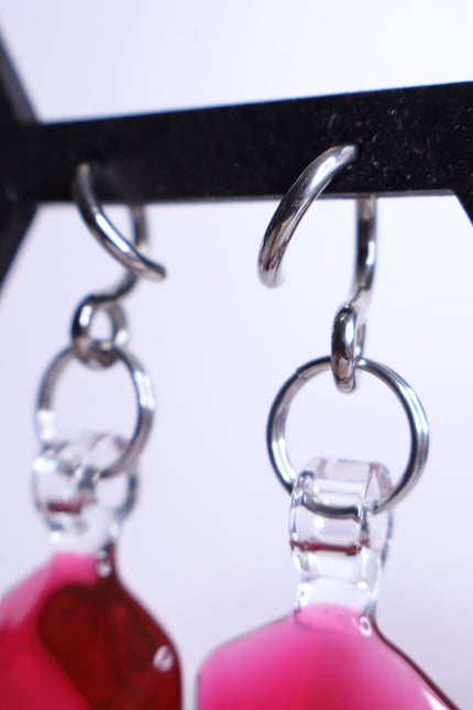 GLASSWEAR STUDIOS Handmade Pinot Noir Red Rupee Weights 10g/2.5mm Hangers