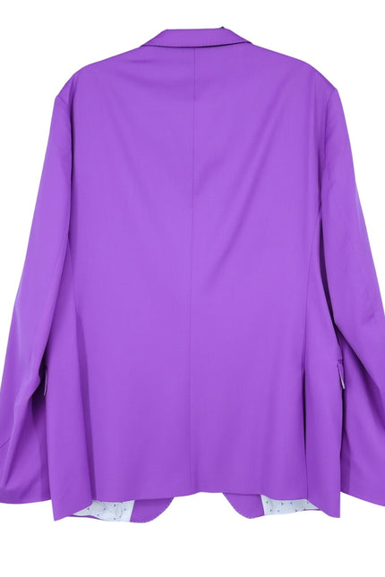 MACEOO Blazer Descartes Resistance10 Purple Wool Single Breasted Men's 46/XL
