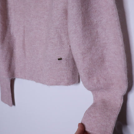 TED BAKER Larbow Statement Bow Sweater NWT Pink Wool Pullover Women's 0/US 2