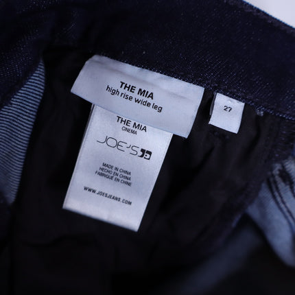 JOE'S JEANS The Mia High Rise Wide Leg Jeans NWT Cinema Dark Blue Women's 27