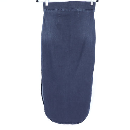 FRANK & EILEEN Donegal Unforgettable Skirt Black Denim Midi Pull On Women's 4