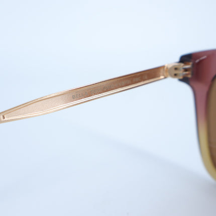DIFF Bella Square Eye Sunglasses Taupe Ombre Crystal Brown Oversized Women's