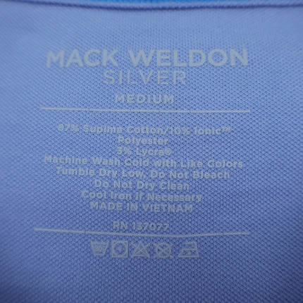 Mack Weldon Silver Pique T-Shirt Chambray White Oxford Short Sleeve Men's M