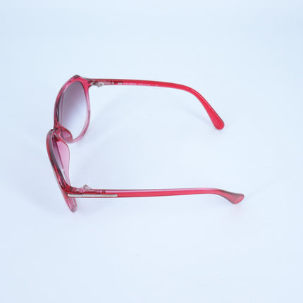 Dolce & Gabbana Oversized Round Eye Sunglasses Red Translucent Women's