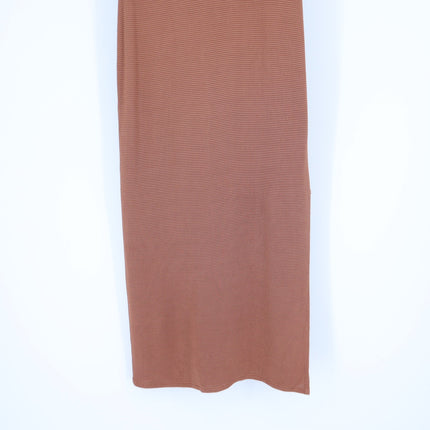 ANINE BING Savannah Dress Terracotta Waffle Midi Sleeveless Women's S