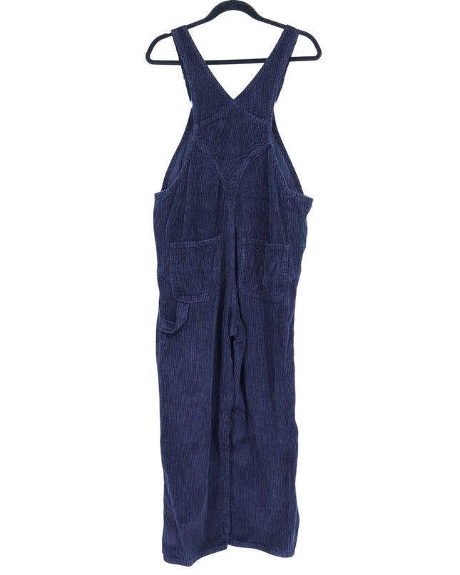 Lisa Says Gah Lucy Corduroy Overalls Black Straight Leg Bottom Women's M