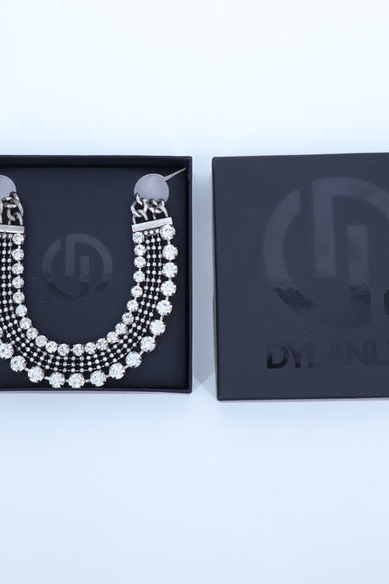 DYLANLEX Zoey Statement Necklace NIB 925 Silver Adjustable Choker Rachel Zoe