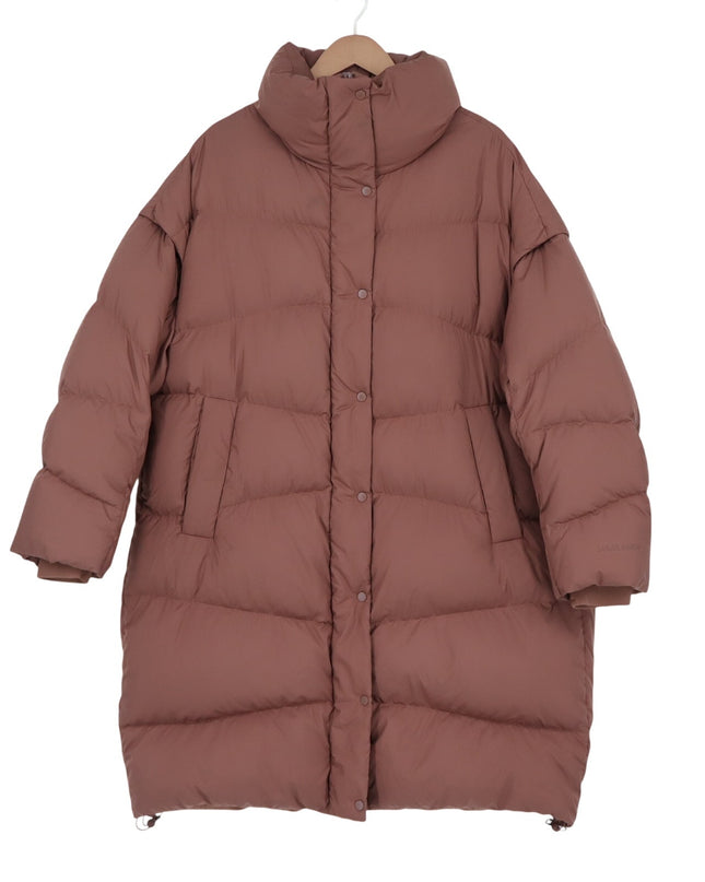 Lululemon Long Oversized Jacket Roasted Brown 600 Goose Down Puffer Women's M/L