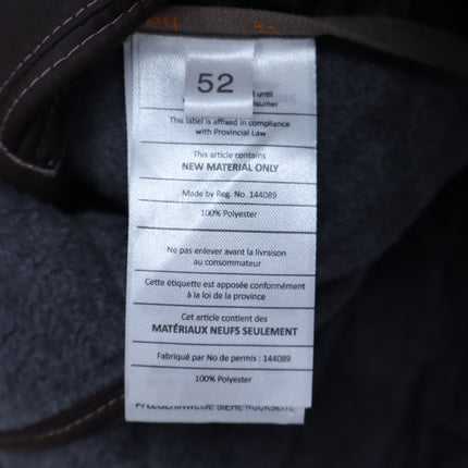 Handstich Kent Quilted Jacket Brown Fleece Lined Long Sleeve Men's 52/US L