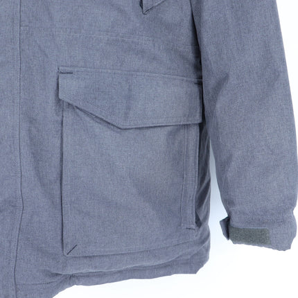 Eddie Bauer Superior Down Stadium Coat Grey Weatheredge Hooded Parka Men's XXL