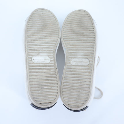 ALEXANDER WANG Pia Leather Sneakers White Low Top Lace Up Women's 38/US 8