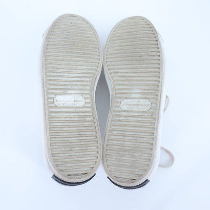 ALEXANDER WANG Pia Leather Sneakers White Low Top Lace Up Women's 38/US 8