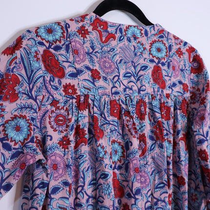 TUCKERNUCK Mauve and Rose Wildflower Bondi Coverup Beachwear Women's S