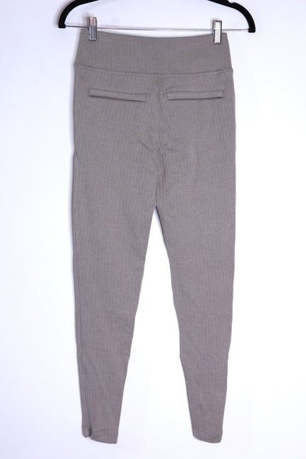 ATHLETA NWT Delancey Skyline Tight Legging Herringbone Grey Texture Women's XS