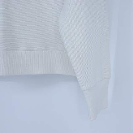 Varley Addelyn Ribbed Sweatshirt White Size Zip Crew Neck Pullover Women's M