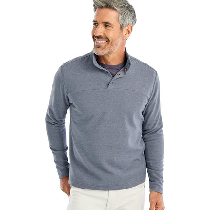 Johnnie-O Dusty Henley Pullover Sweater Graphite Gray Long Sleeve Men's M