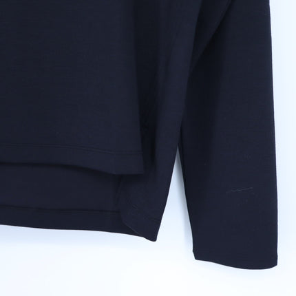 Spanx AirEssentials Crewneck Top Very Black NWT Modal Knit Long Sleeve Women's S