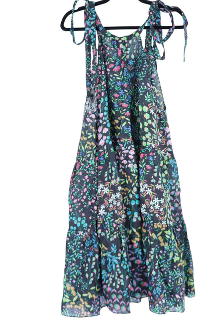 CYNTHIA ROWLEY Layla Floral Halter Dress Black NWT Knee Length Women's M