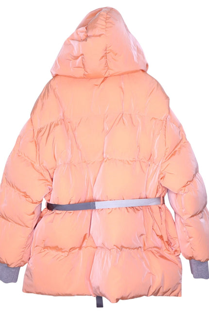 STELLA McCARTNEY NEW Kayla Quilted Down Puffer Jacket Orange Women's 50/16