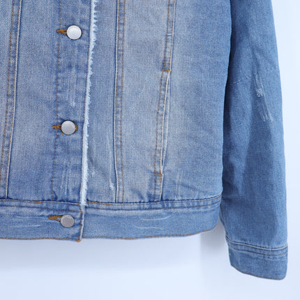 Jade & Ivory Sherpa Denim Jacket Blue Hannah Wash NWT Trucker Women's M