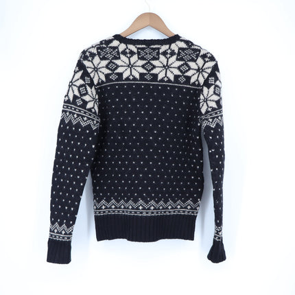 Polo Ralph Lauren Reindeer Wool Pullover Sweater Black Winter Cabin Men's M