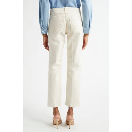 L'AGENCE Milana Stovepipe Straight Jeans NWT French Vanilla Low Rise Women's 28