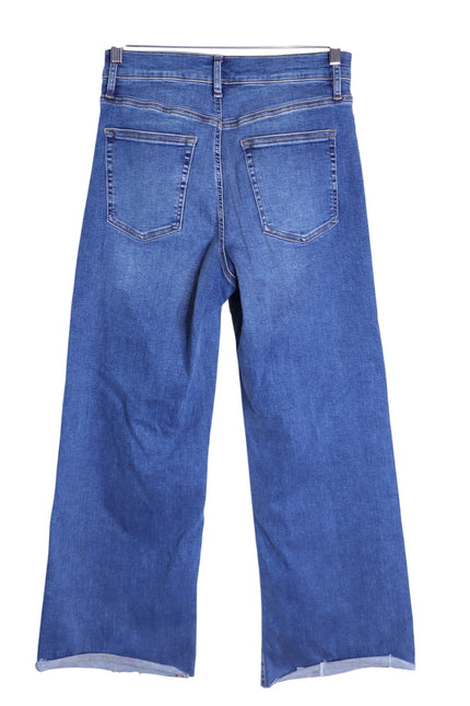 FRAME Le Pixie Slim Palazzo Jeans Blue Mermaid High Rise Women's 30