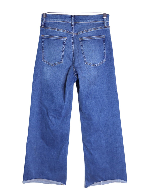 FRAME Le Pixie Slim Palazzo Jeans Blue Mermaid High Rise Women's 30