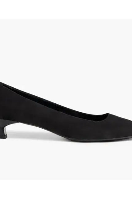 TOD'S Studded Suede Pumps Black and Gold Kitten Heel Women's 38/US 8