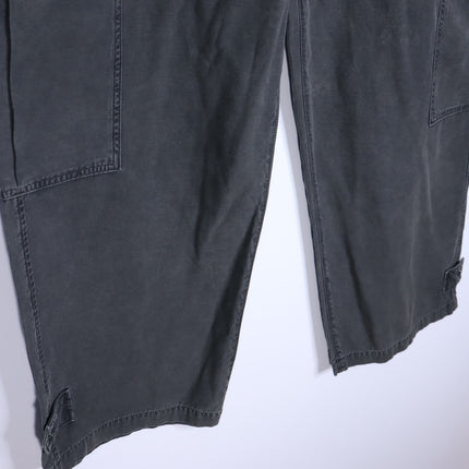 AGOLDE Brynn Cargo Pant NWT Marker Black Wide Leg Cotton Twill Women's 32