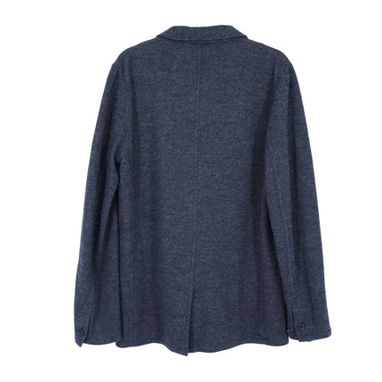 Hartford Jay Double-Faced Wool Jacket Gray Button Front Long Sleeve Men's L