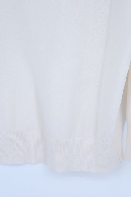 J. CREW 100% Cashmere Crewneck Sweater Snow White NWT Relaxed Fit Women's XS