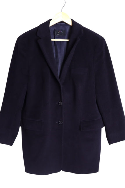 BOGNER Wool Blend Blazer Jacket Black Single Breasted Long Sleeve Women's 14