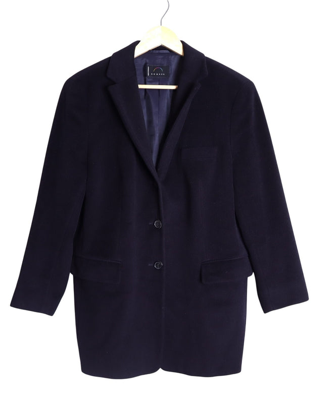 BOGNER Wool Blend Blazer Jacket Black Single Breasted Long Sleeve Women's 14