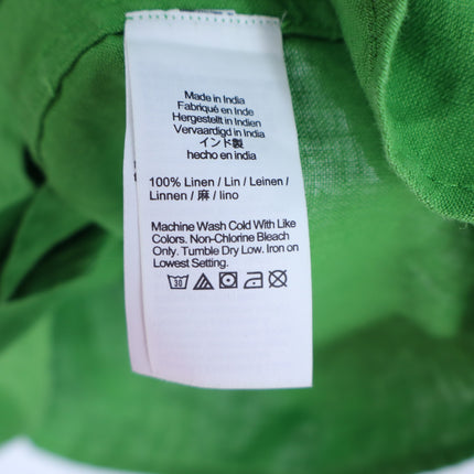 J. CREW Green Cabana Linen Mini Shift Dress NWT Summer Moss Belted Women's S