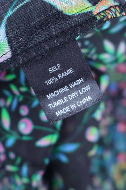 CYNTHIA ROWLEY Layla Floral Halter Dress Black NWT Knee Length Women's M