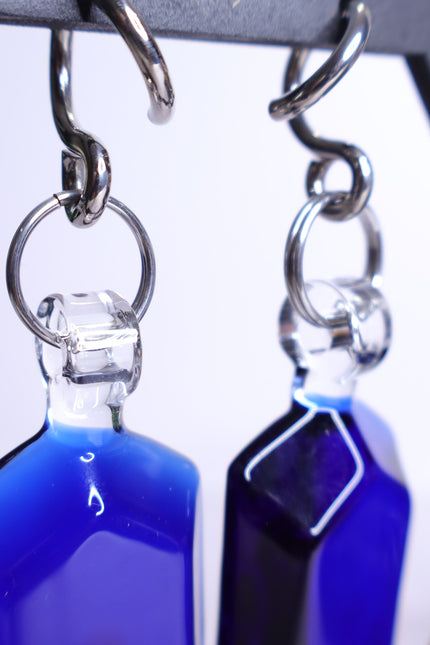 GLASSWEAR STUDIOS Handmade Cobalt Blue Rupee Weights 10g/2.5mm Hangers