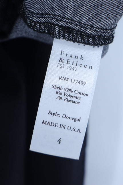FRANK & EILEEN Donegal Unforgettable Skirt Black Denim Midi Pull On Women's 4