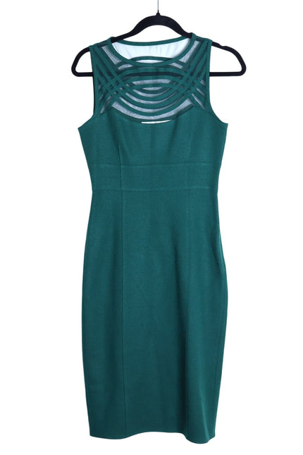 SUSANA MONACO NWT Wool Blend Sheath Mini Dress Malachite Green Women's 4