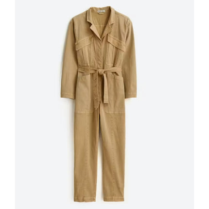 ALEX MILL Expedition Jumpsuit Vintage Khaki NWT Belted Long Sleeve Women's XS