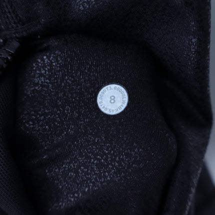 Lululemon Spark Define Jacket Black Luminosity Foil Print Full Zip Women's 8