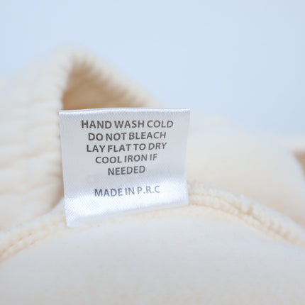 YLLW The Label Minding My Own Business Sweatpants Ivory NWT Pull On Women's XL