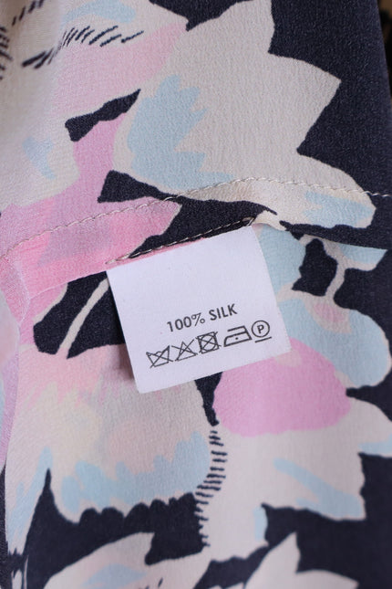 DRIES VAN NOTEN Floral-Print Daze Kaftan Multicolor Silk Slip On Women's M