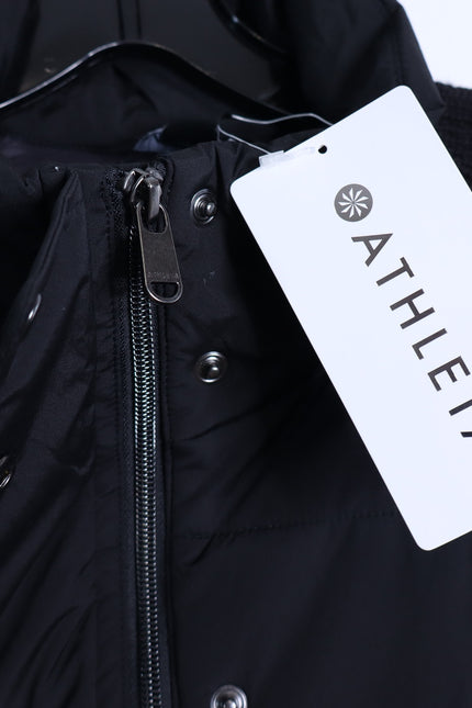 ATHLETA NWT Incline Hybrid Jacket Black Lightweight Puffer Women's MT