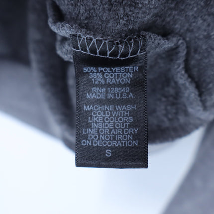 Aviator Nation 5 Stripe Zip Up Hoodie Heathered Grey Classic Fit Women's S