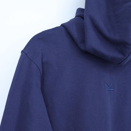 Kenzo Logo Hoodie Sweatshirt NWT Blue Embroidered Graphic Pullover Men's L