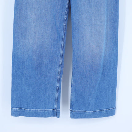 Pilcro and the Letterpress Skipper Cropped Jeans Blue Wash Wide Leg Women's 26
