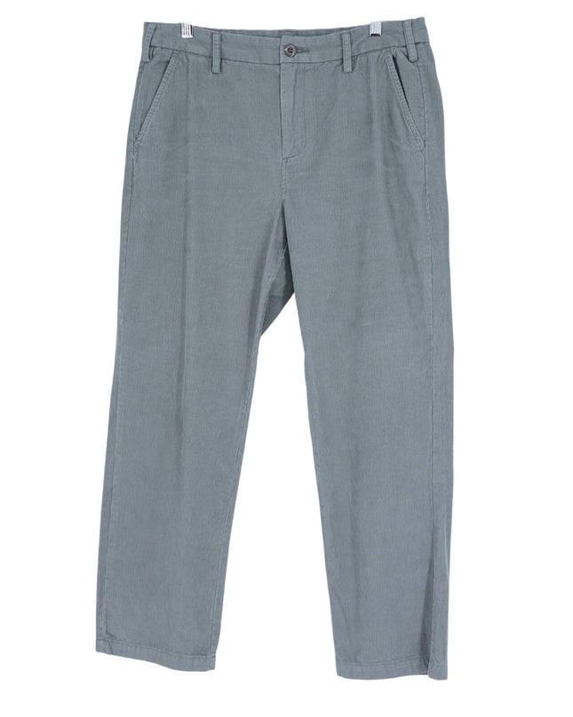 G1 Goods Straight Leg Corduroy Pants Dark Sage Green High Rise Women's 8